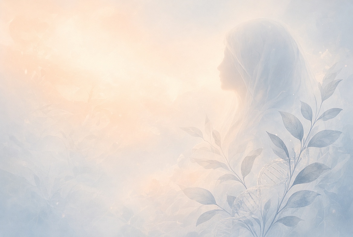 Soft illustration representing hope, care, and research for SMG9 deficiency